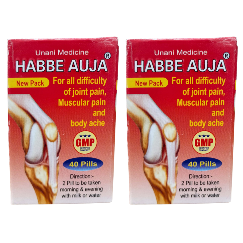 Unani Habbe Tablets (40) Auja Pack of 2