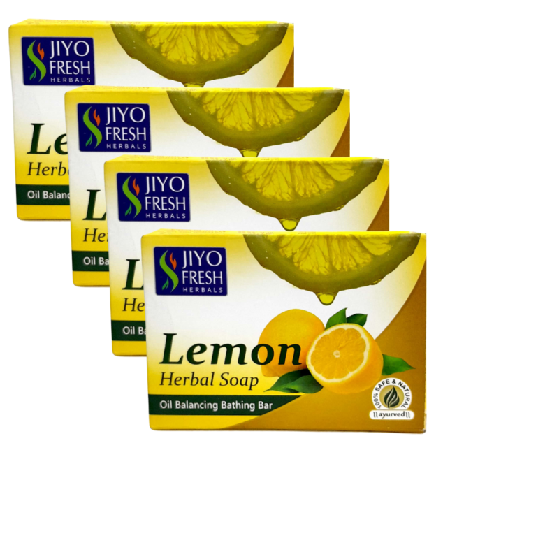 New Shama Jiyo Lemon Herbal Soap Pack of 4